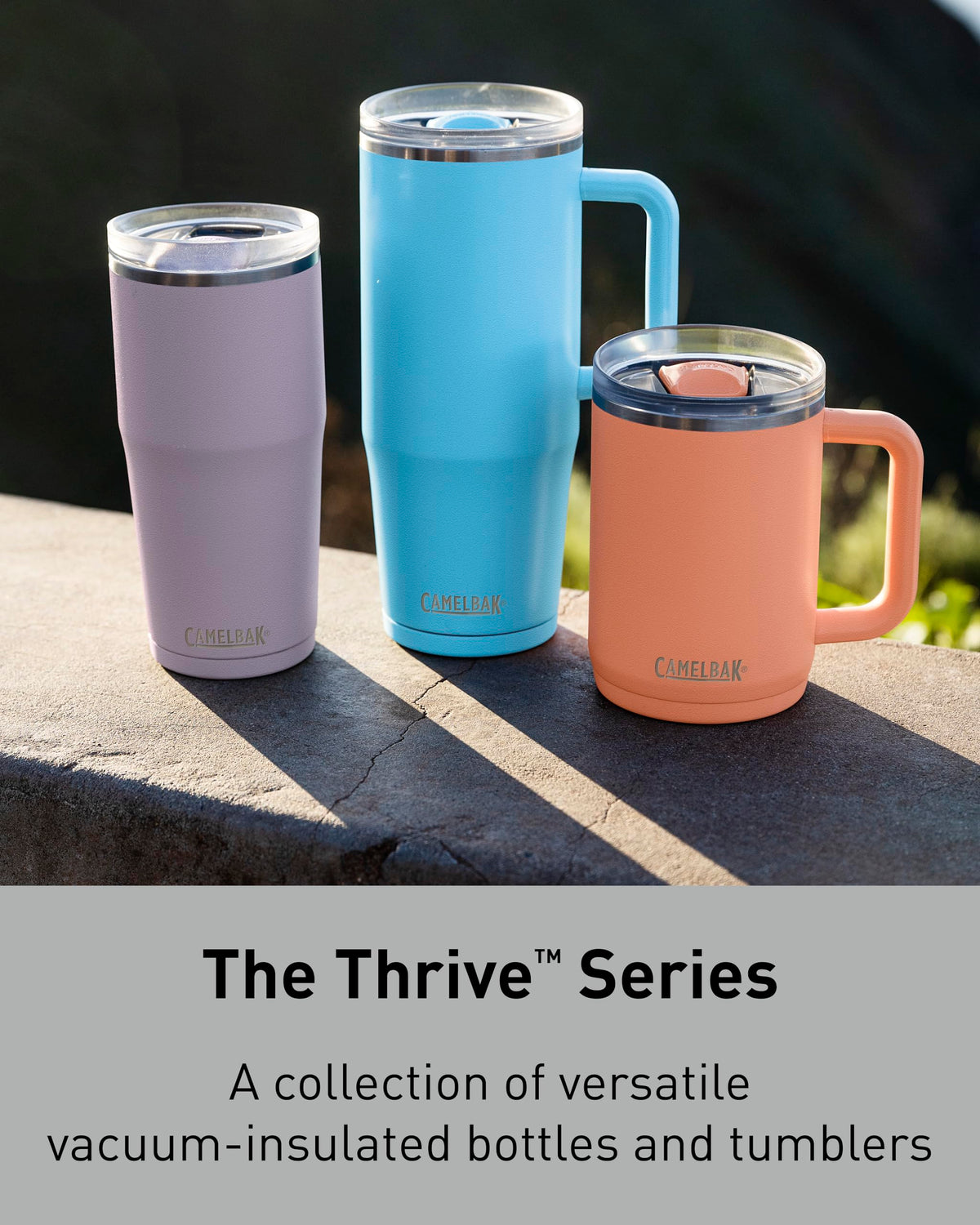 CamelBak Thrive fits cup holders for easy on-the-go use.
