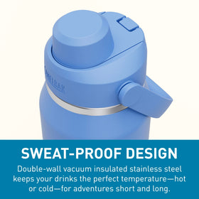 CamelBak Thrive sweat-proof exterior keeps hands and gear dry during travel.