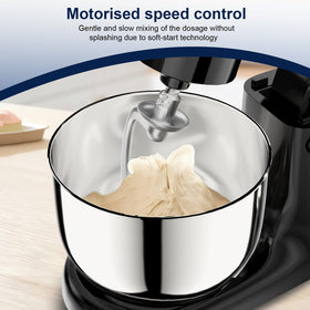 Camic stand mixer stainless steel whisk and dishwasher-safe attachments