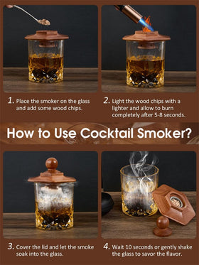 CAMKEY cocktail smoker infuser enables delicate smoke aromas