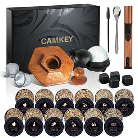 CAMKEY whiskey smoker kit with torch for premium at home cocktails