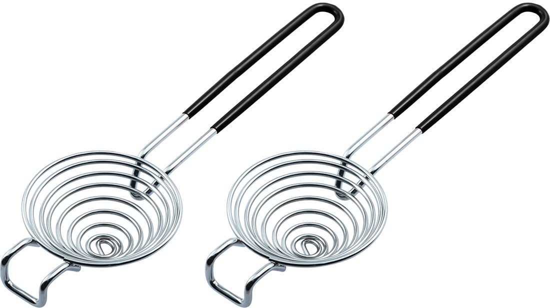 CAMKYDE egg separator with extended handle for easy yolk separation.