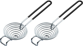 CAMKYDE egg separator with extended handle for easy yolk separation.