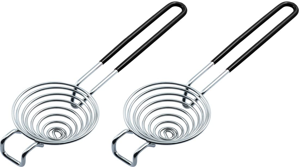 CAMKYDE egg separator with extended handle for easy yolk separation.