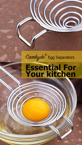 CAMKYDE blue egg separator in bowl for mess-free yolk