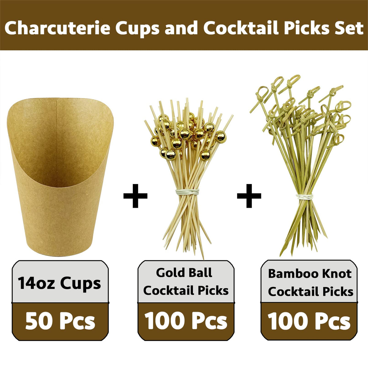 CAMKYDE golden ball picks add stylish bite-sized decor