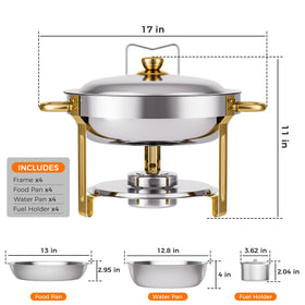 CAMMOO Gold stainless steel surface is easy to clean.