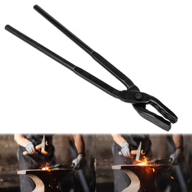 Camoo Wolf Jaw tongs with extended head for precise clamping in forging