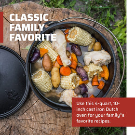 Camp Chef SDO10 seasoned finish highlights durable cast iron for long-lasting use