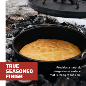 Camp Chef SDO10 thermometer notch view for precise cooking checks