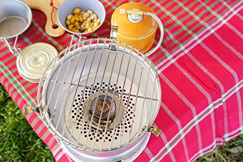 Camping Moon lightweight 185 g rack for easy packing on trips.