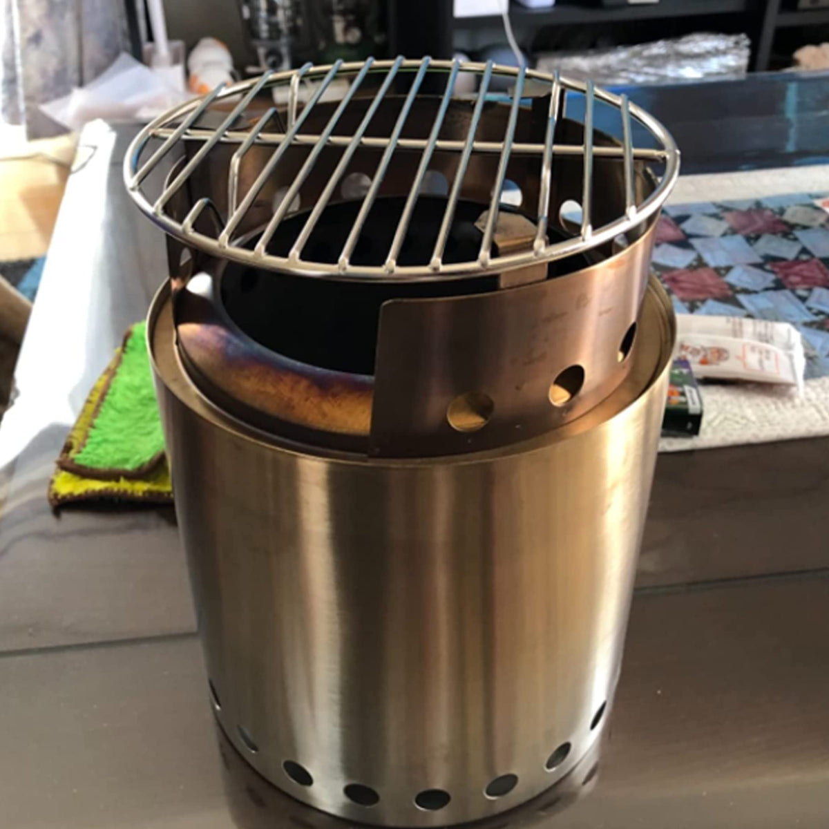 Camping Moon compact grid design for portable camp cookware
