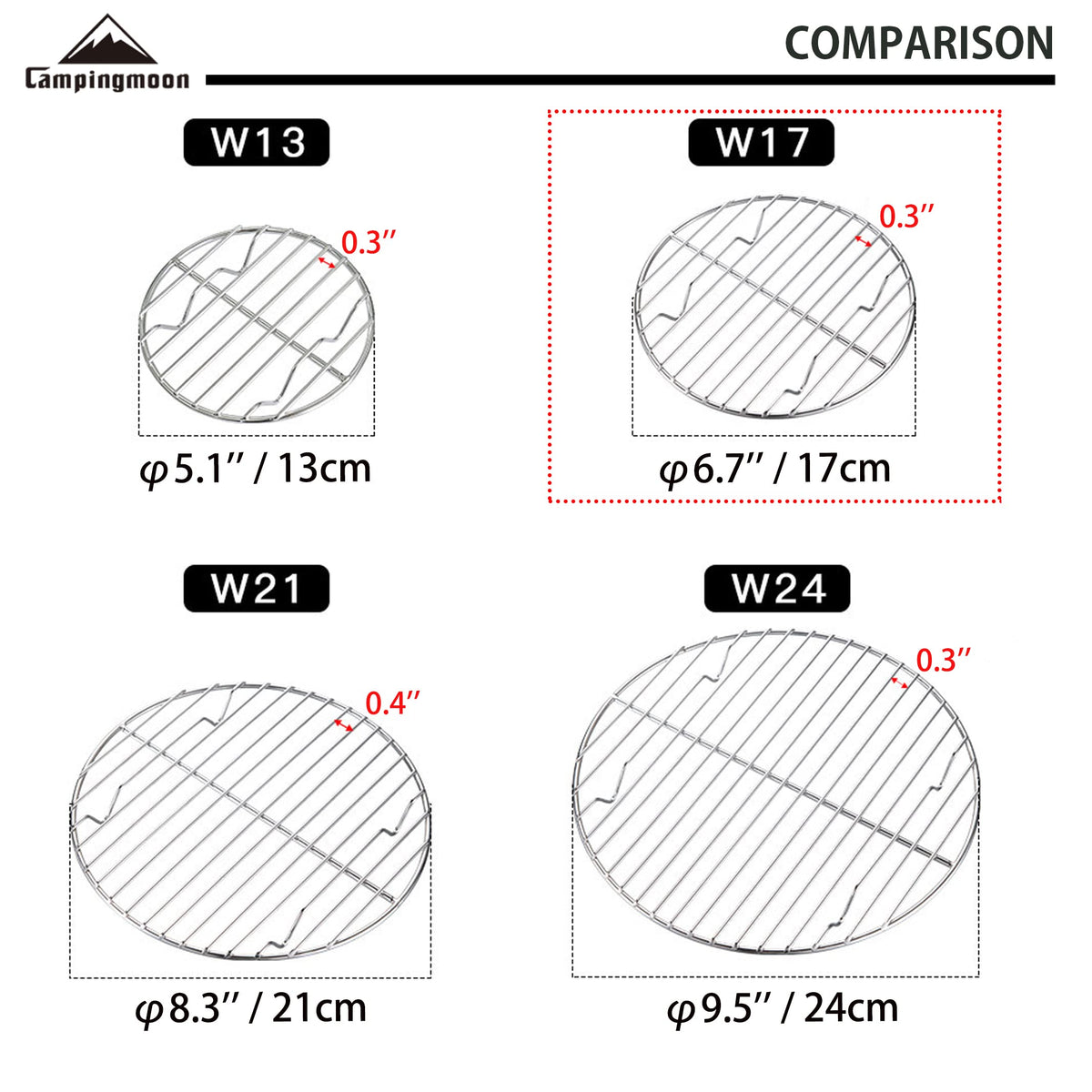 Camping Moon Dutch-Oven-Fit rack supports versatile camp cooking