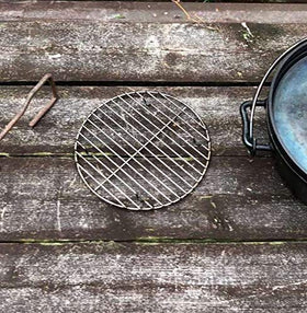 Camping Moon sturdy rack enables quick cleanup after meals