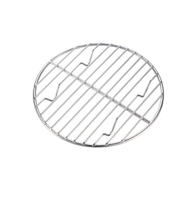 Camping Moon round roasting rack shown with a Dutch oven for even airflow