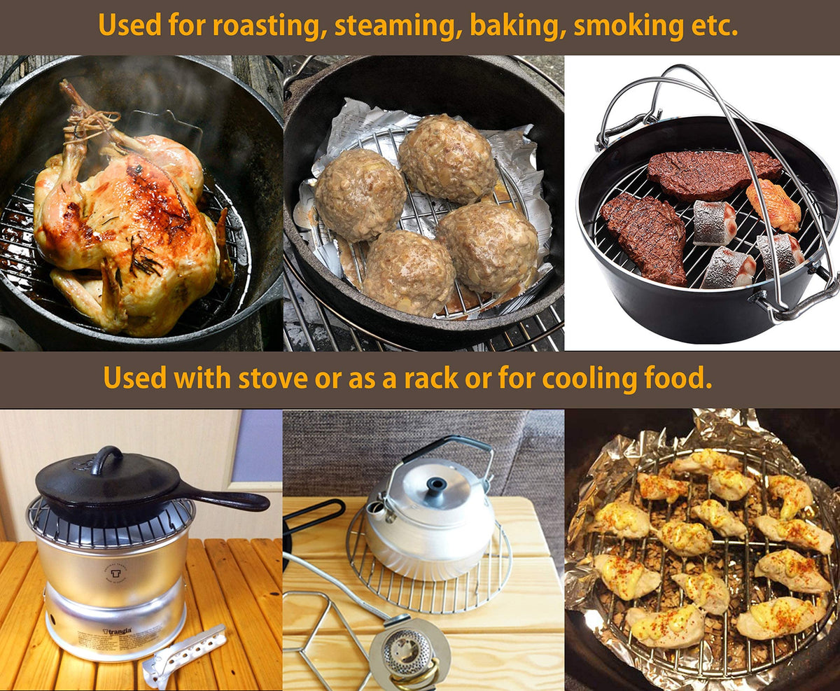 Camping Moon stainless steel rack rust-resistant and easy to clean
