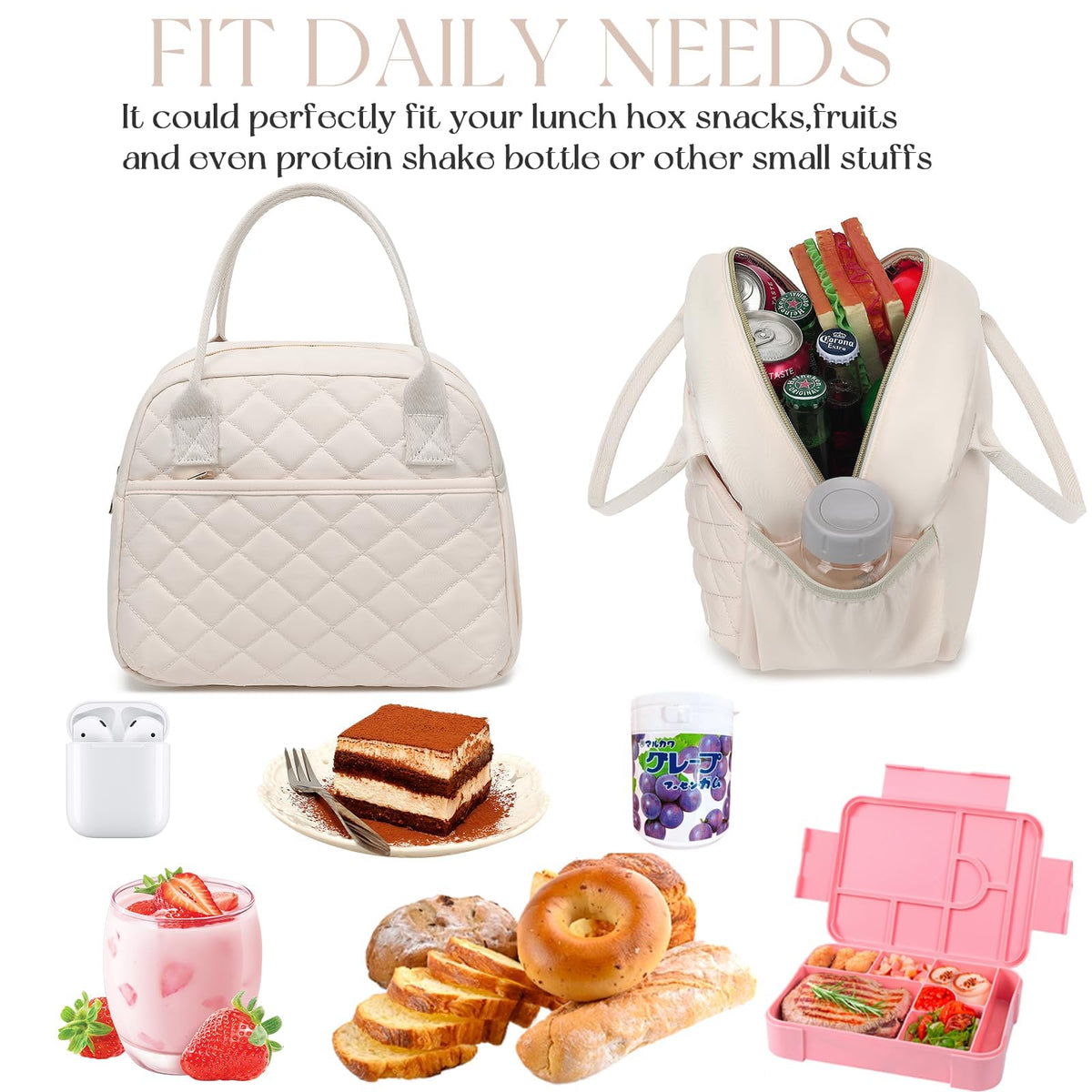 CAMTOP lunch box pairs with outfits for a chic office look.