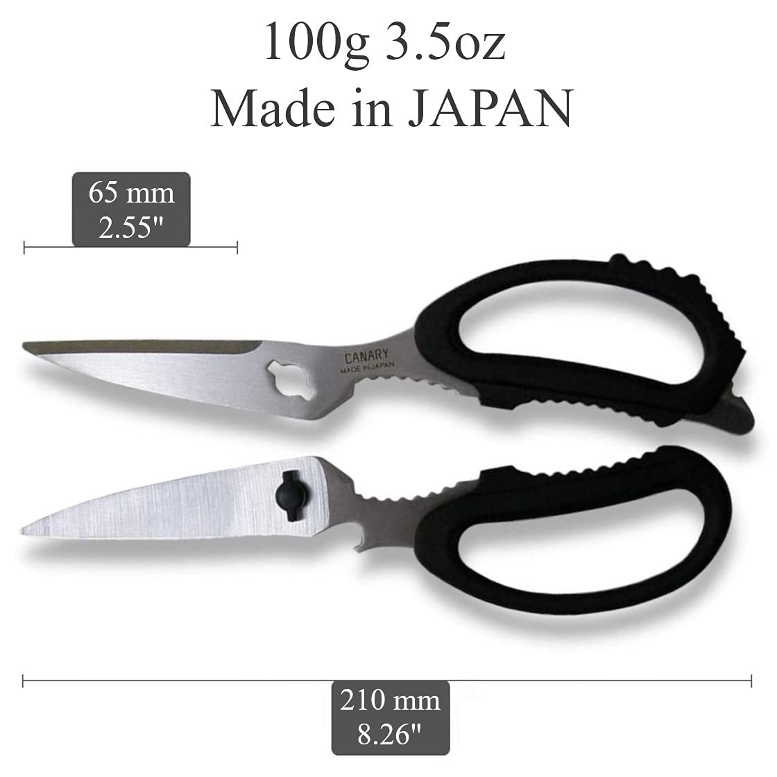 CANARY scissors feature a detachable blade for easy cleaning and maintenance.
