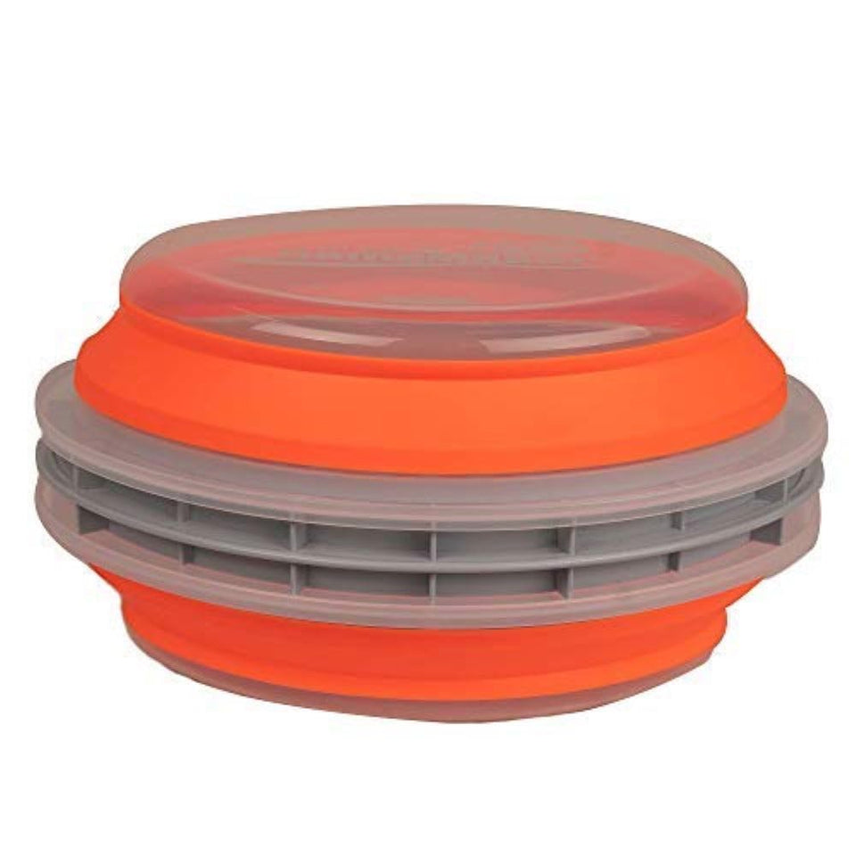 CanCooker Batter Bowl XL collapsible design for mess-free battering and easy storage.