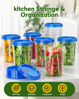 Canfanni BPA-free freezer container ideal for soups and overnight oats