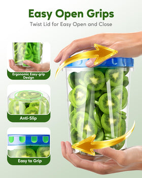 Canfanni microwave-safe freezer container for quick reheating with lid off