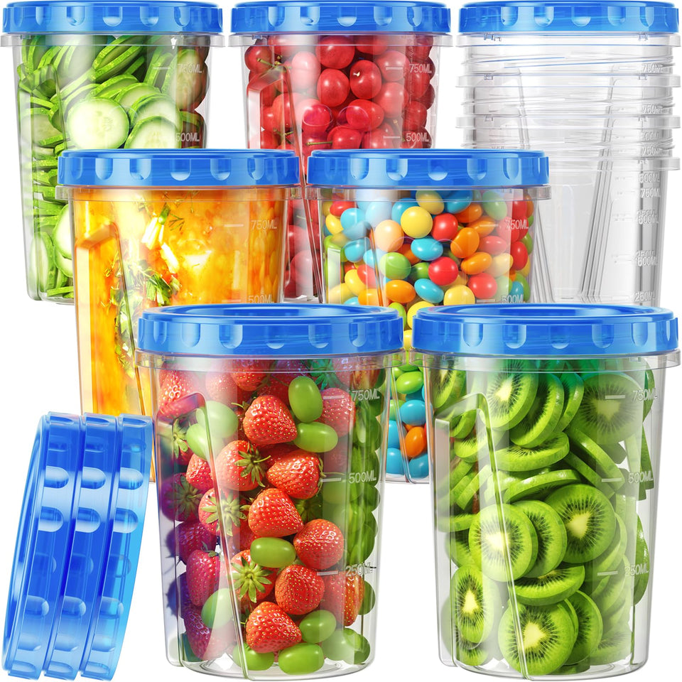 Canfanni 33oz freezer container with twist lid for meal prep storage