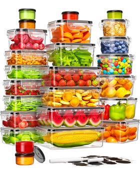 Canfanni 50-piece set with lids keeps meals organized and fresh