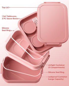 Canfanni Bento Box three-stack design keeps portions organized during the day