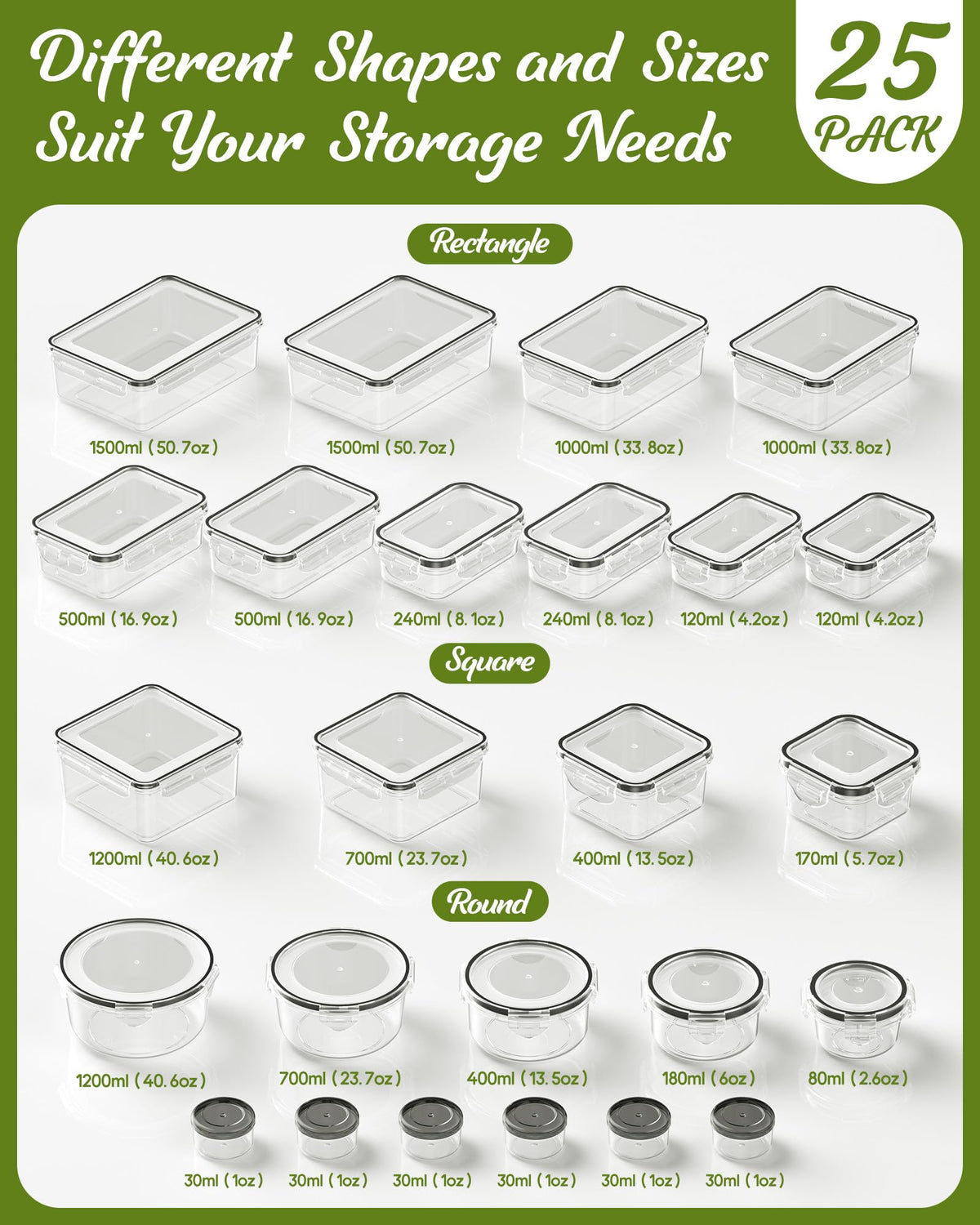 Canfanni BPA-free containers and lids for safe kitchen storage