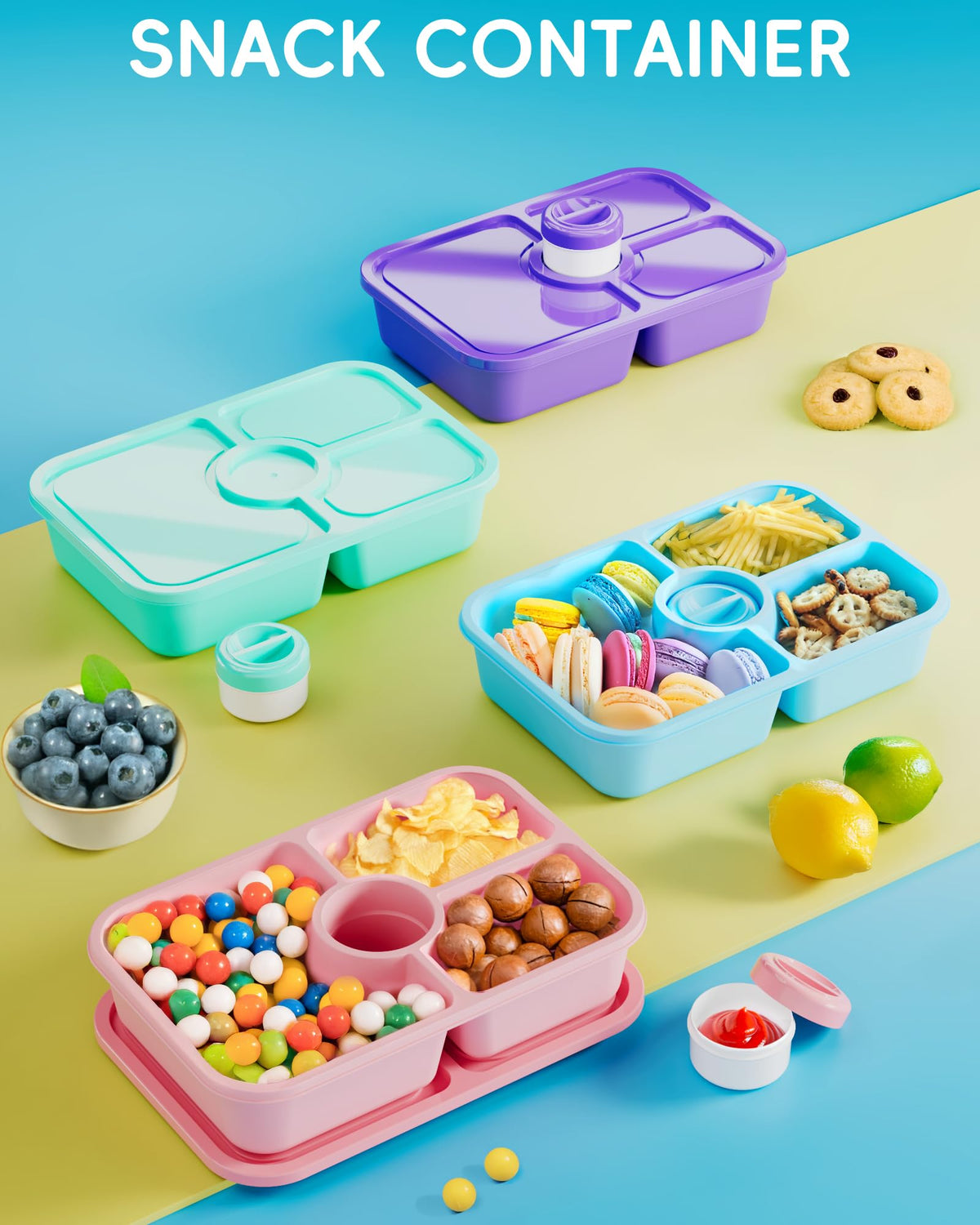 Canfanni bento design saves fridge space with stackable form