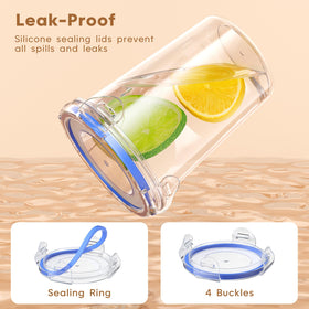 Canfanni leak-proof lid with four-point lock prevents spills.