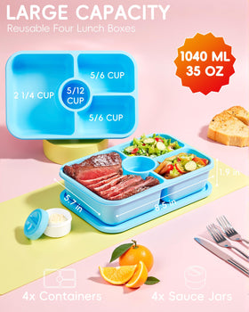 Canfanni lunch box lid with cat-ear design for easy opening