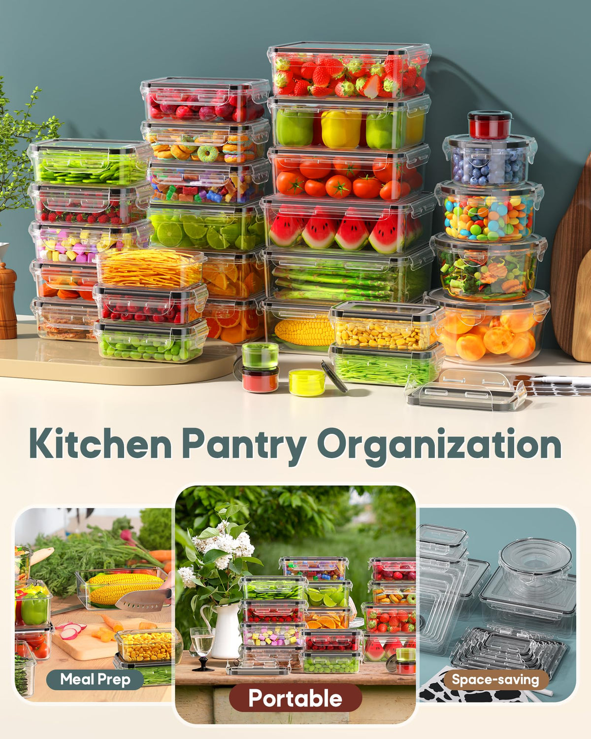 Canfanni microwave and dishwasher safe containers for quick heating and easy cleaning.