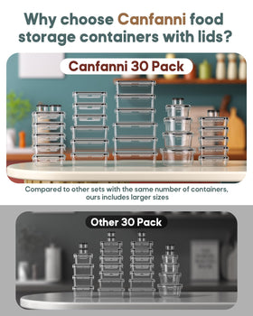 Canfanni nesting design showing space-saving storage in a stacked drawer.