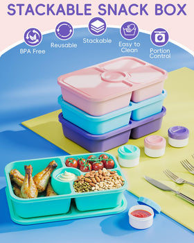Canfanni set includes removable sauce cups for dressings and dips