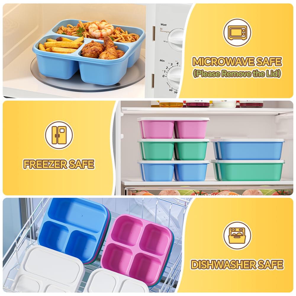 Lightweight Canfanni snack box is stackable for compact travel and school use.
