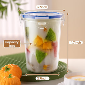 Canfanni stackable meal prep containers save kitchen space.