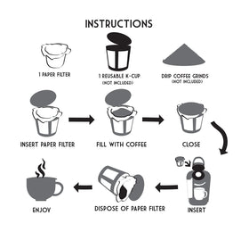 canFly paper filter in use with Keurig for sediment-free coffee