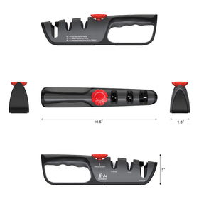 Cangshan 1026108 sharpener angle-dial for adjustable blade angles.