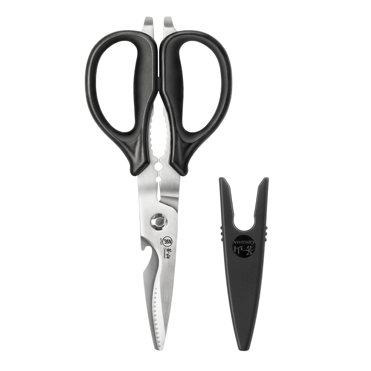 Cangshan 503343 heavy-duty shears with closed blades for stable, precise cutting