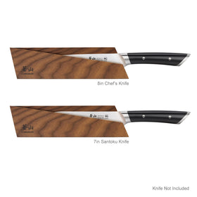 Cangshan ash wood sheath for 7-inch nakiri highlighting compact storage