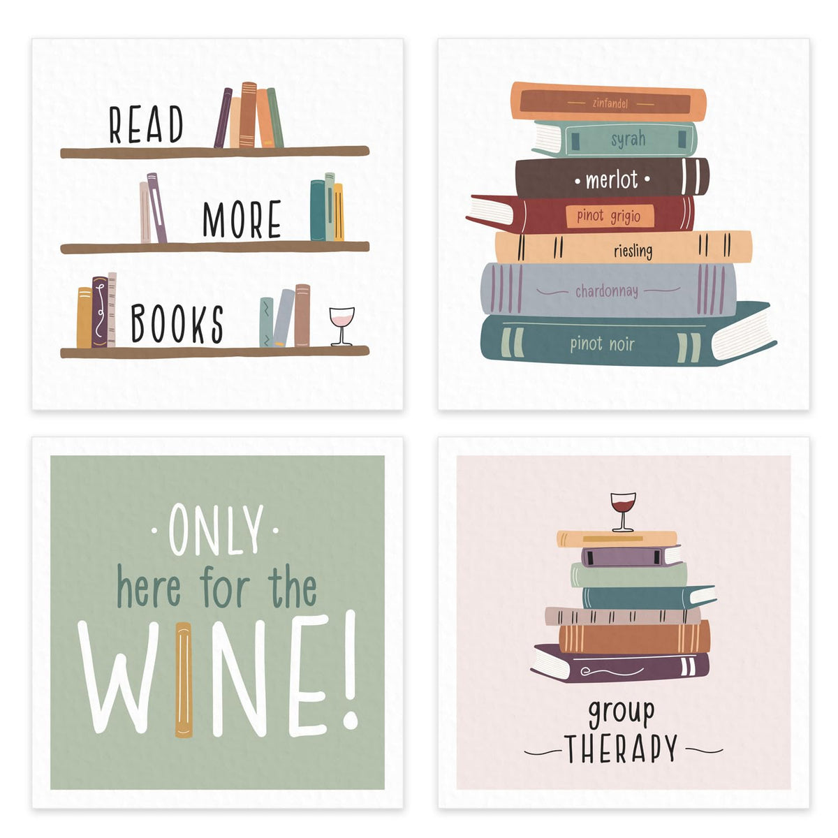 Canopy Street Book Club Napkins Read More Books design for lively book discussions.