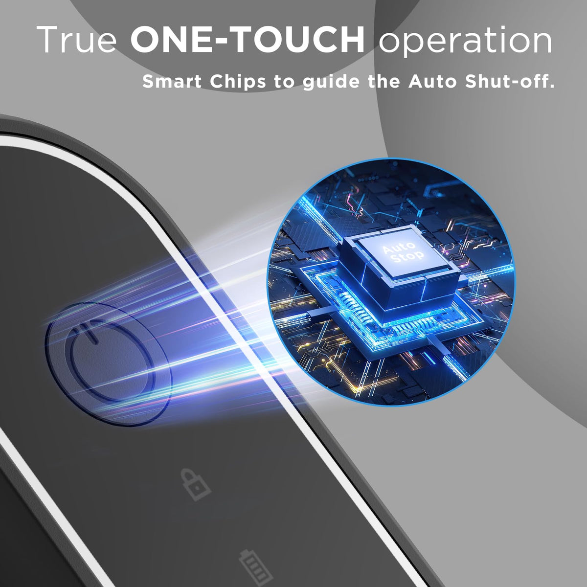 Canslab Turbo auto-stop feature engaging for hands-free use