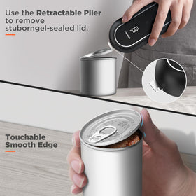 Canslab Turbo retractable lid picker assisting lid removal