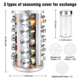 Cantami 3oz spice jars help keep seasonings fresh and organized.