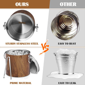 CAOANTRY teakwood stainless-steel construction is durable and rust resistant