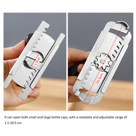 Cap Crack jar opener demonstrates compatibility with all jar sizes