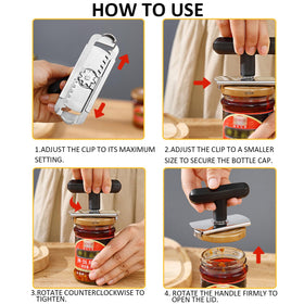 Cap Crack jar opener supports one-handed use for convenience