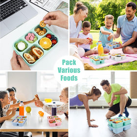 Caperci 5-compartment containers ideal for kids and adults snacks