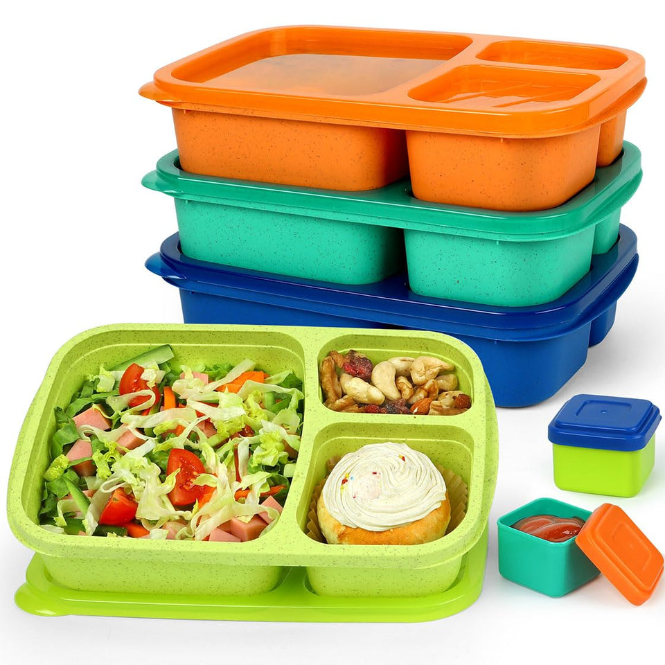 Caperci bento 3-compartment lunchbox for balanced meals on the go.